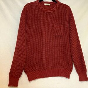 Far Afield Men’s Sweater W/pocket 100%  Organic Cotton Classic size in pics